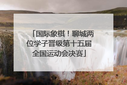 国际象棋！聊城两位学子晋级第十五届全国运动会决赛