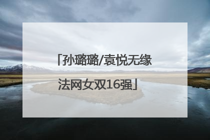 孙璐璐/袁悦无缘法网女双16强