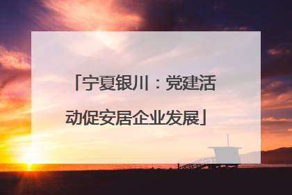 宁夏银川：党建活动促安居企业发展