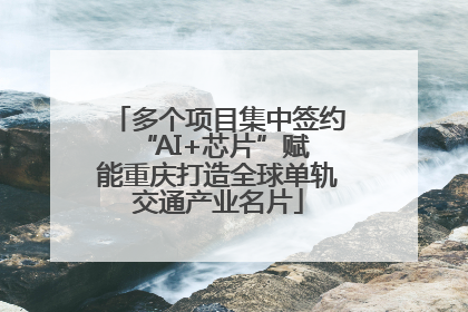 多个项目集中签约 “AI+芯片”赋能重庆打造全球单轨交通产业名片