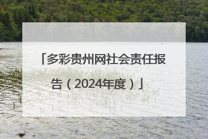 多彩贵州网社会责任报告（2024年度）