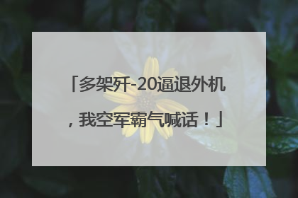 多架歼-20逼退外机，我空军霸气喊话！