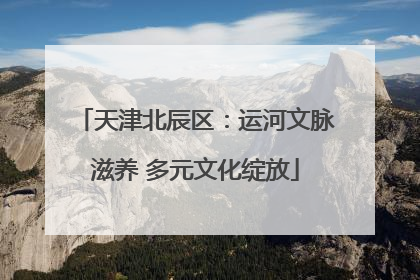 天津北辰区：运河文脉滋养 多元文化绽放