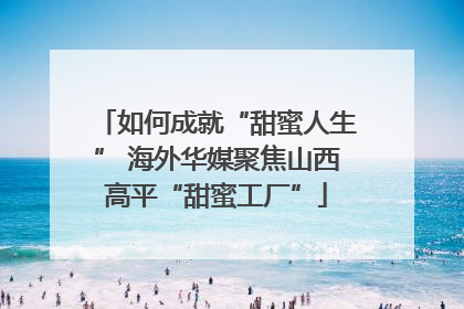 如何成就“甜蜜人生” 海外华媒聚焦山西高平“甜蜜工厂”