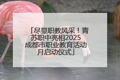 尽显职教风采！青苏职中亮相2025成都市职业教育活动月启动仪式