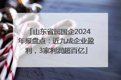 山东省属国企2024年报盘点：近九成企业盈利，3家利润超百亿