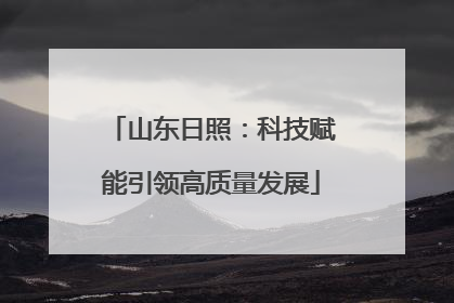 山东日照：科技赋能引领高质量发展