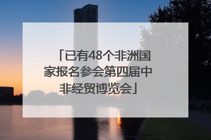 已有48个非洲国家报名参会第四届中非经贸博览会
