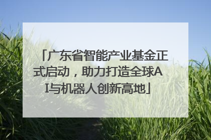 广东省智能产业基金正式启动，助力打造全球AI与机器人创新高地