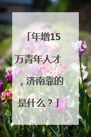 年增15万青年人才，济南靠的是什么？