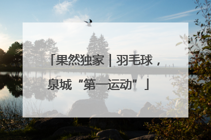 果然独家｜羽毛球，泉城“第一运动”