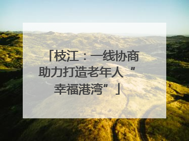 枝江：一线协商助力打造老年人“幸福港湾”