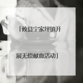 攸县宁家坪镇开展无偿献血活动