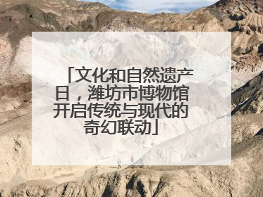 文化和自然遗产日，潍坊市博物馆开启传统与现代的奇幻联动