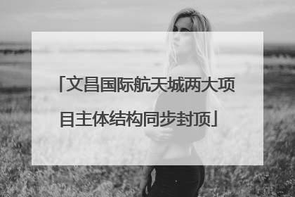 文昌国际航天城两大项目主体结构同步封顶