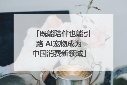 既能陪伴也能引路 AI宠物成为中国消费新领域