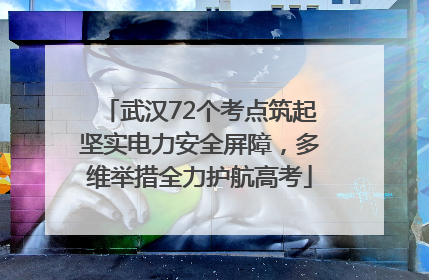 武汉72个考点筑起坚实电力安全屏障，多维举措全力护航高考
