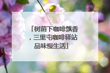 树荫下咖啡飘香，三里屯咖啡驿站品味慢生活