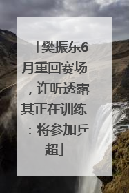 樊振东6月重回赛场，许昕透露其正在训练：将参加乒超