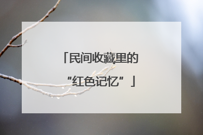 民间收藏里的“红色记忆”