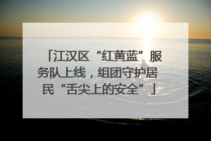 江汉区“红黄蓝”服务队上线，组团守护居民“舌尖上的安全”
