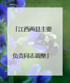 江西两县主要负责同志调整