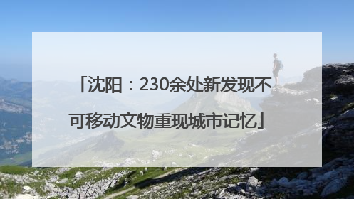 沈阳：230余处新发现不可移动文物重现城市记忆
