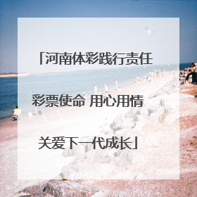 河南体彩践行责任彩票使命 用心用情关爱下一代成长