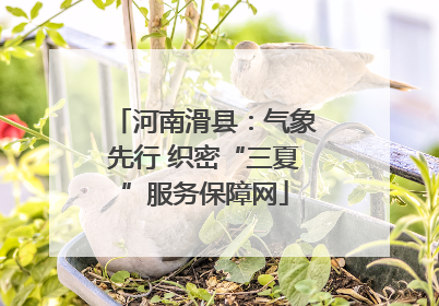 河南滑县：气象先行 织密“三夏”服务保障网