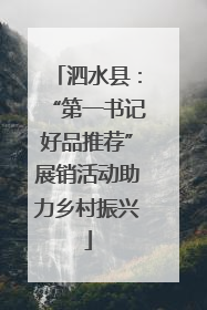 泗水县：“第一书记好品推荐”展销活动助力乡村振兴