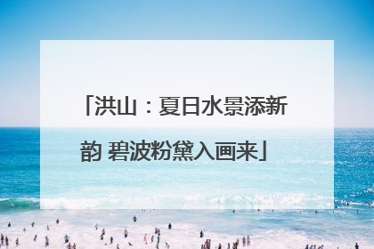 洪山：夏日水景添新韵 碧波粉黛入画来
