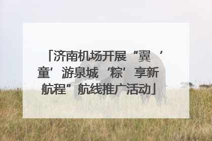 济南机场开展“翼‘童’游泉城‘粽’享新航程”航线推广活动