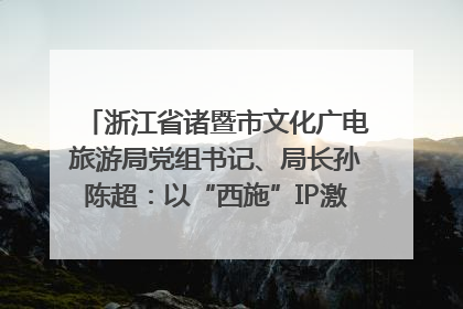 浙江省诸暨市文化广电旅游局党组书记、局长孙陈超：以“西施”IP激活全域旅游 打造县域文旅融合新标杆｜第七届全国县域旅游研究成果发布系列活动