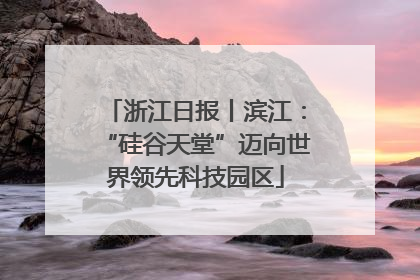 浙江日报丨滨江：“硅谷天堂”迈向世界领先科技园区