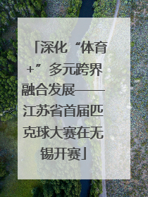 深化“体育+”多元跨界融合发展——江苏省首届匹克球大赛在无锡开赛