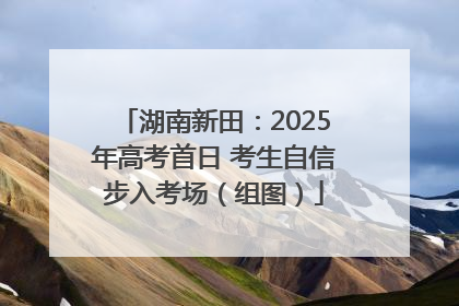 湖南新田：2025年高考首日 考生自信步入考场（组图）