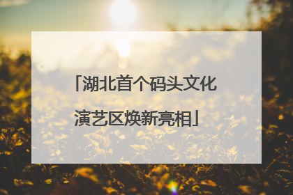 湖北首个码头文化演艺区焕新亮相