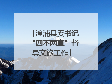 漳浦县委书记“四不两直”督导文旅工作