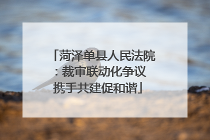 菏泽单县人民法院：裁审联动化争议 携手共建促和谐