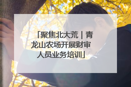 聚焦北大荒｜青龙山农场开展财审人员业务培训