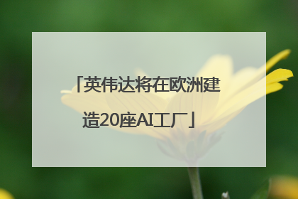 英伟达将在欧洲建造20座AI工厂