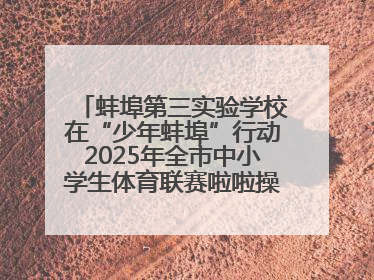 蚌埠第三实验学校在“少年蚌埠”行动2025年全市中小学生体育联赛啦啦操比赛中获佳绩
