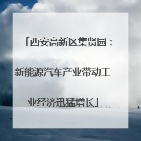 西安高新区集贤园：新能源汽车产业带动工业经济迅猛增长