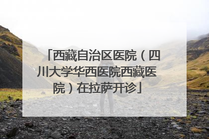 西藏自治区医院（四川大学华西医院西藏医院）在拉萨开诊