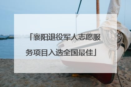 襄阳退役军人志愿服务项目入选全国最佳