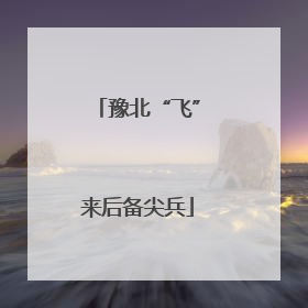 豫北“飞”来后备尖兵