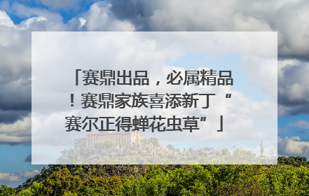 赛鼎出品，必属精品！赛鼎家族喜添新丁“赛尔正得蝉花虫草”