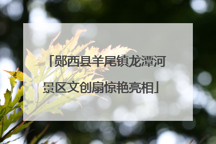 郧西县羊尾镇龙潭河景区文创扇惊艳亮相