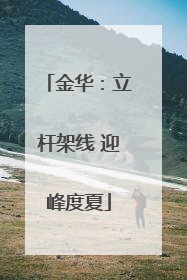 金华：立杆架线 迎峰度夏