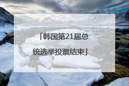 韩国第21届总统选举投票结束